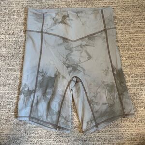 Balance Athletica Gray Tie-Dye Bike Shorts